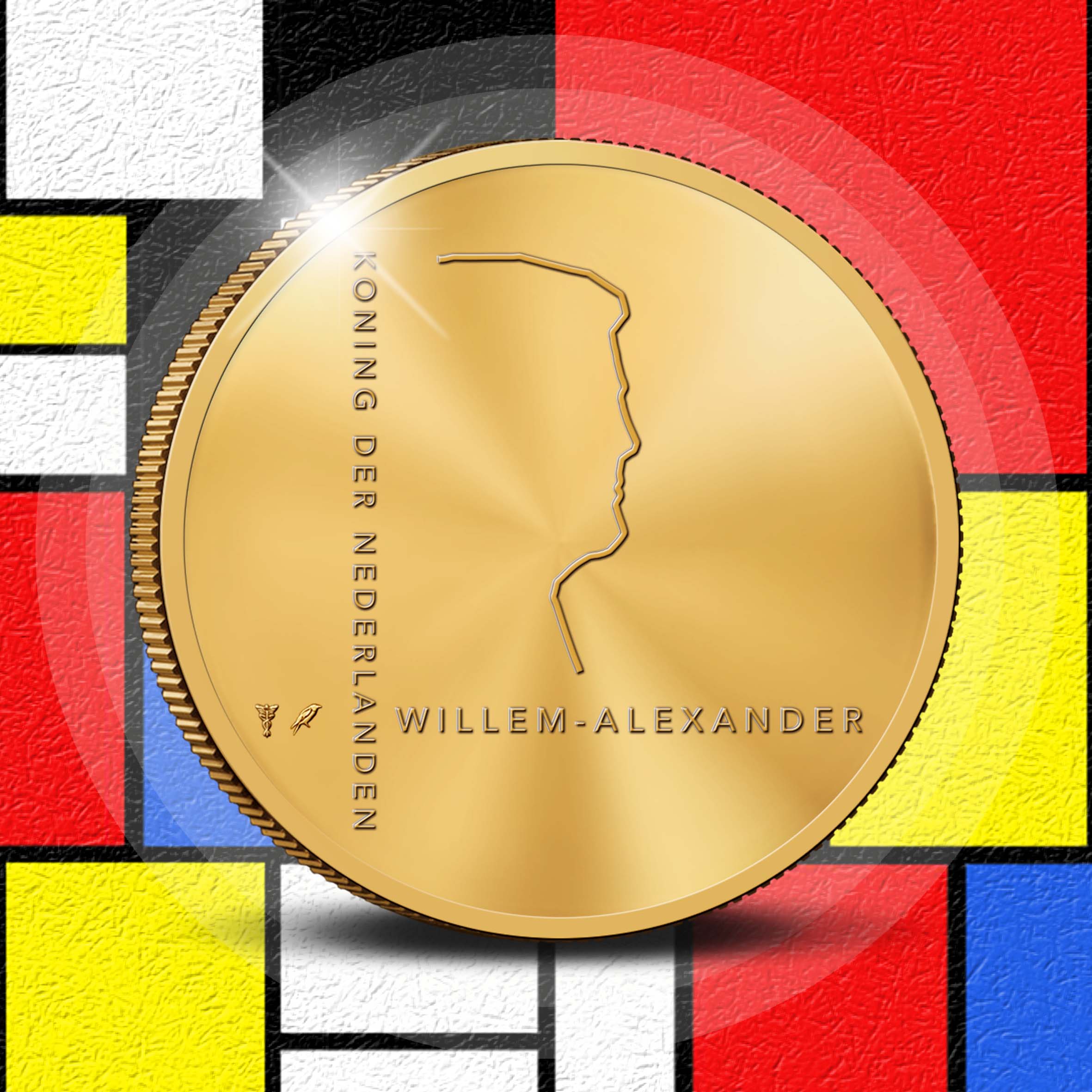 Piet Mondriaan 5 Euro Coin